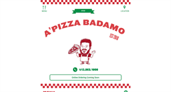 Desktop Screenshot of apizzabadamo.com